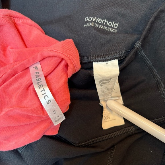 Fabletics Alia tie side tank on-the-go powerhold high waisted leggings size xs s - Picture 4 of 5